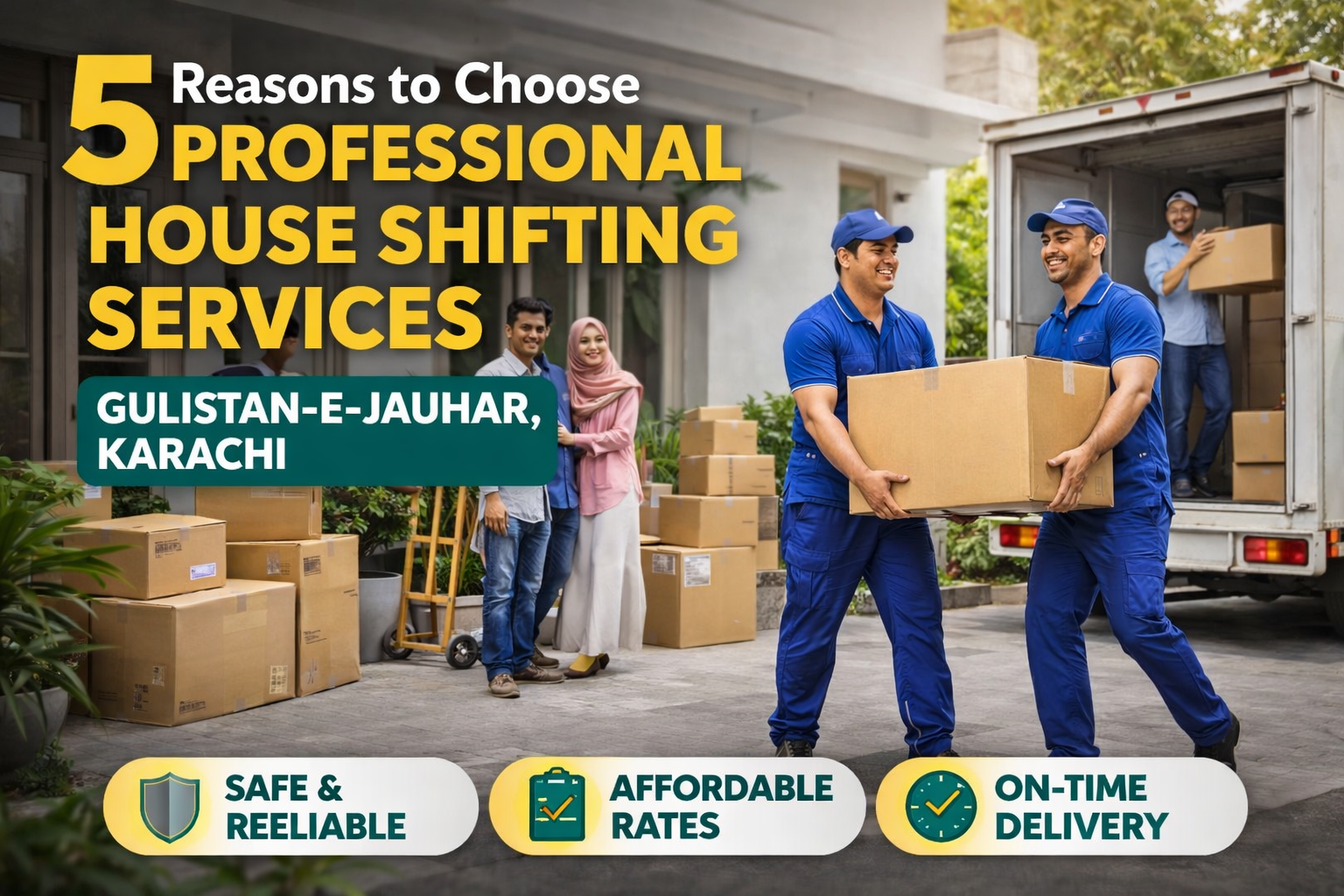 Best House Shifting Services in Gulistan-e-Jauhar Karachi