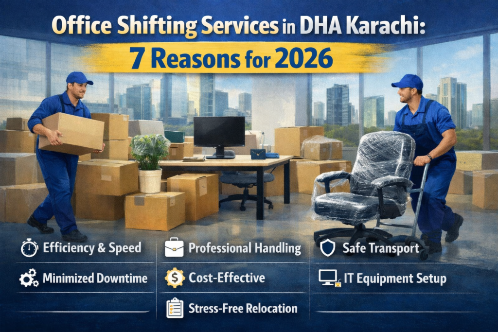 Office Shifting Services in DHA Karachi: 7 Reasons for 2026 3 Expert Office Shifting Services in DHA Karachi