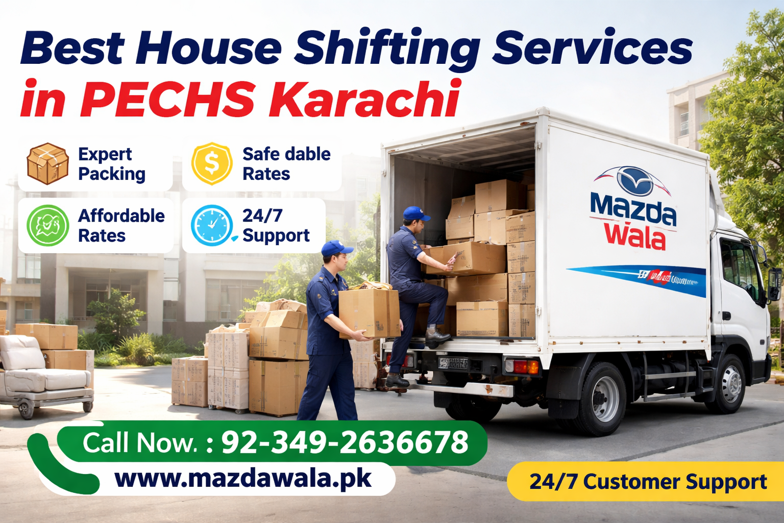 Best House Shifting Services in PECHS Karachi Mazdawala