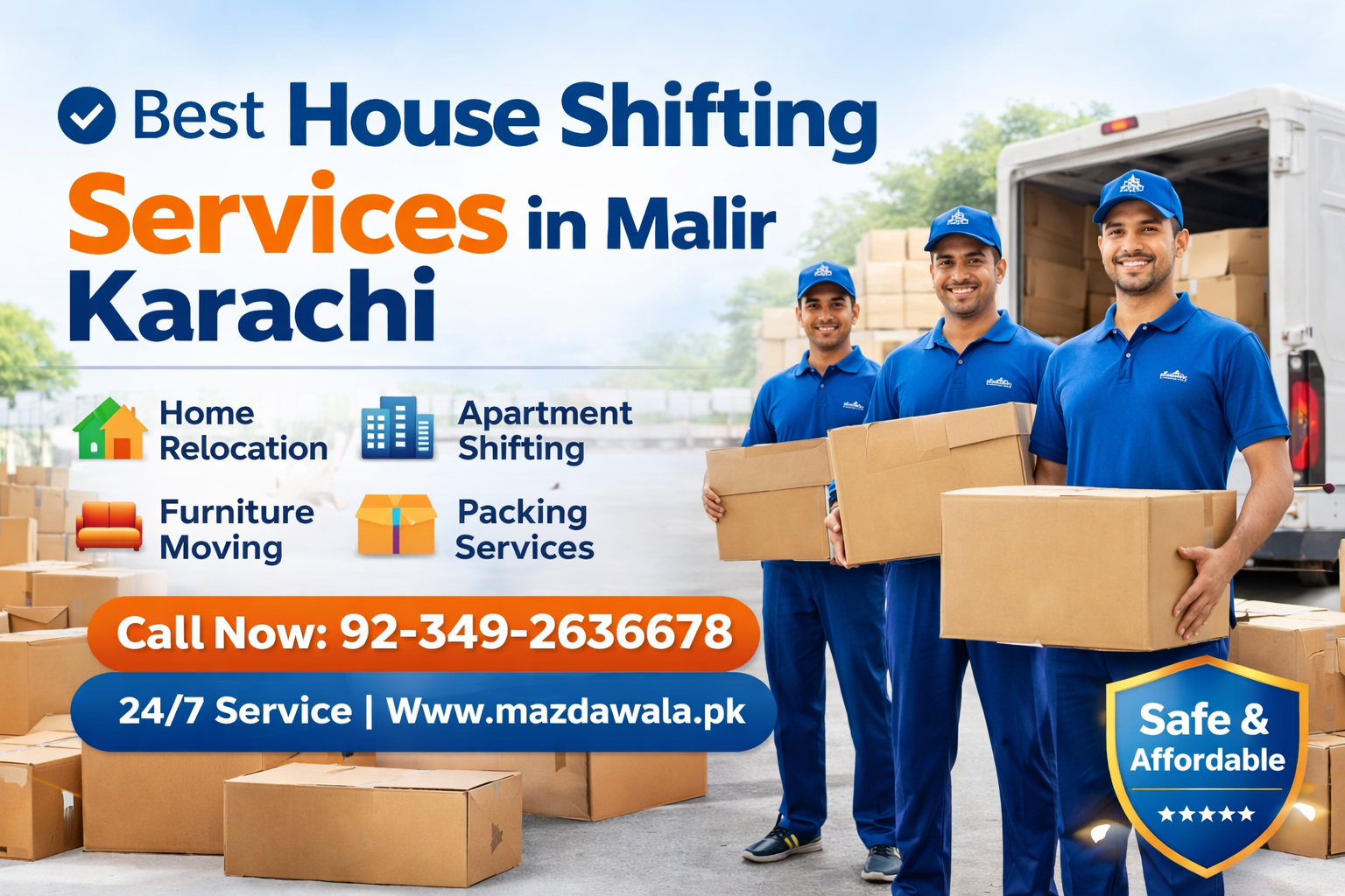Home Car 14 Professional House Shifting Services in Malir Karachi | Trusted Home Movers