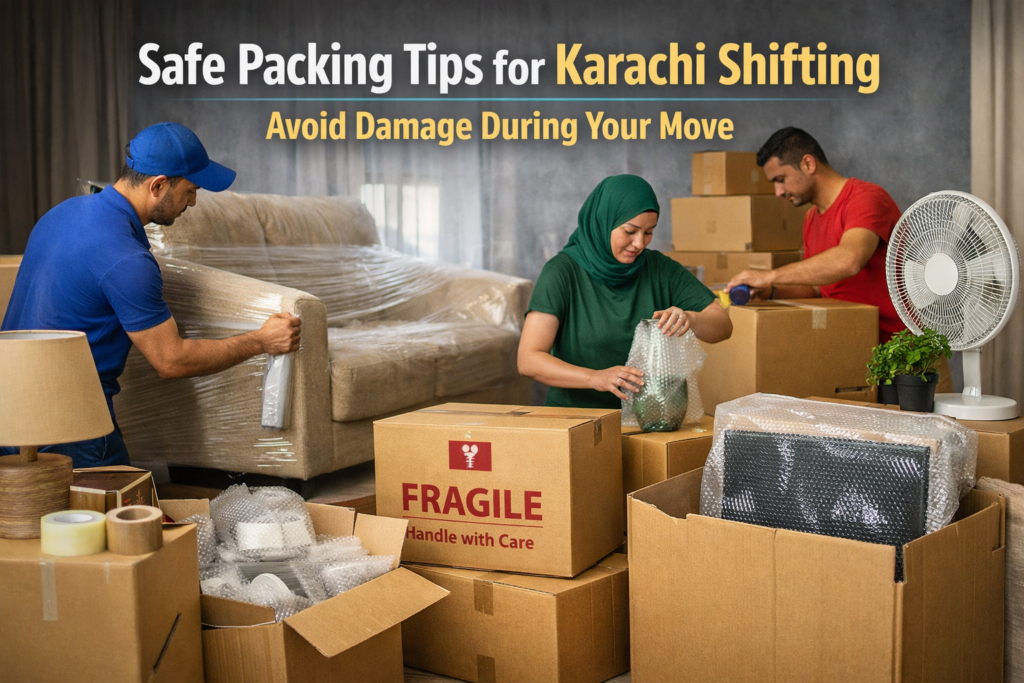 Safe Packing Tips for Karachi Shifting – Mistakes That Cause Damage During Moves 18 Safe Packing Tips for Karachi Shifting