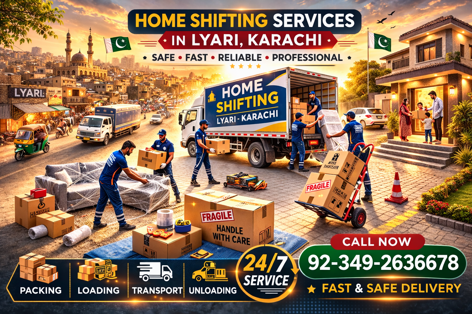 home shifting services in Lyari Karachi